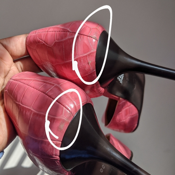 Aldo Crocodile Texture Leather Heels - Picture 10 of 10